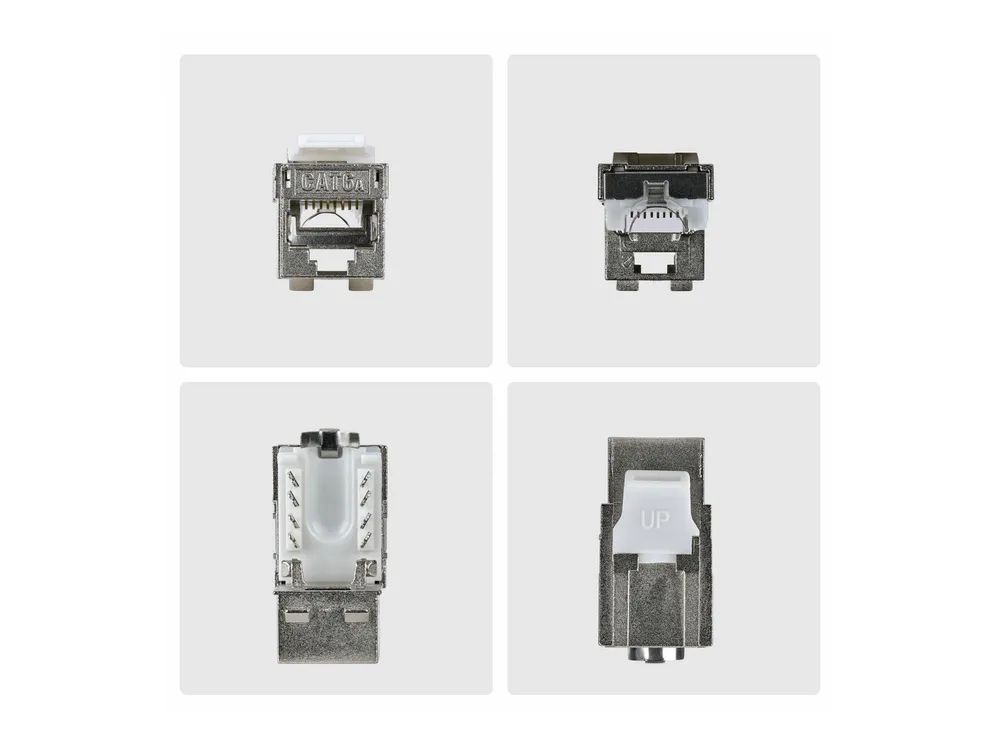 StarTech.com Cat6a Keystone Jack 10-Pack 90-Deg - Netzwerk - CAT 6a