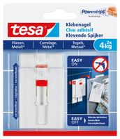Tesa Powerstrips - Selbstklebender Haken - weiß (Packung mit 2)