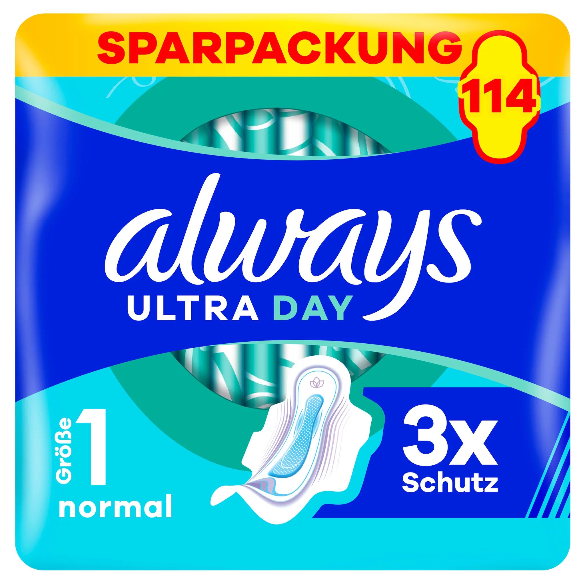 always Ultra Binde Normal mit Flügeln Monatspaket,