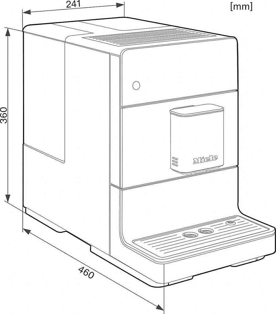 Miele CM 5400, Obsidianschwarz