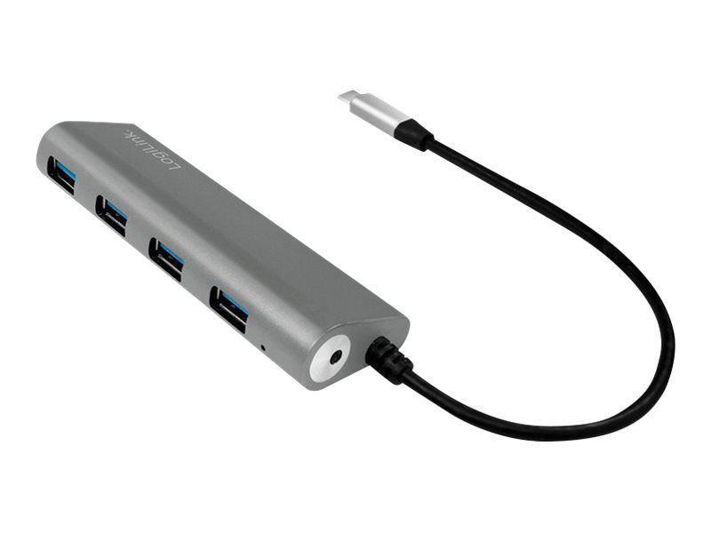 LogiLink USB-C 3.1 hub, 4 port - Hub - 4 x USB 3.1 Gen 1