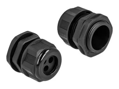 Delock Kabelverschraubung - Schwarz (Packung