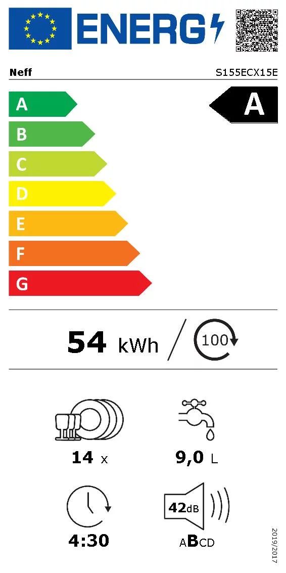 Neff VollIntegrierbarer Geschirrspüler - 60cm - 14MG