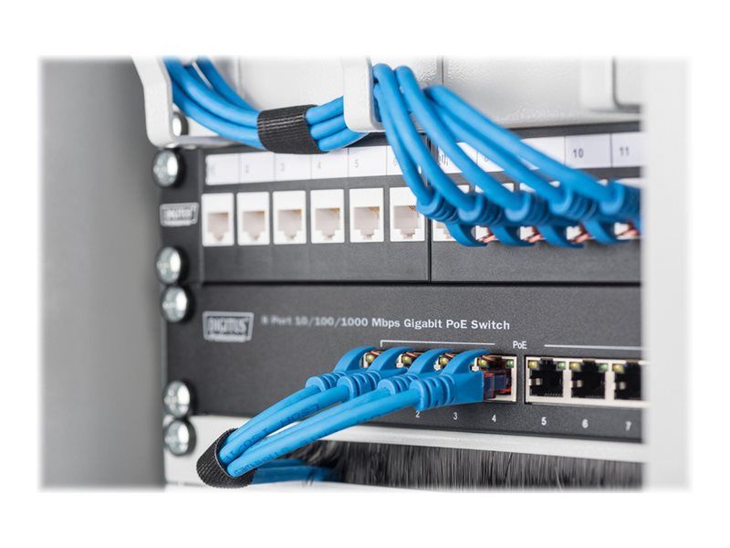 DIGITUS 8-Port Gigabit Netzwerkswitch, 10 Zoll, Unmanaged