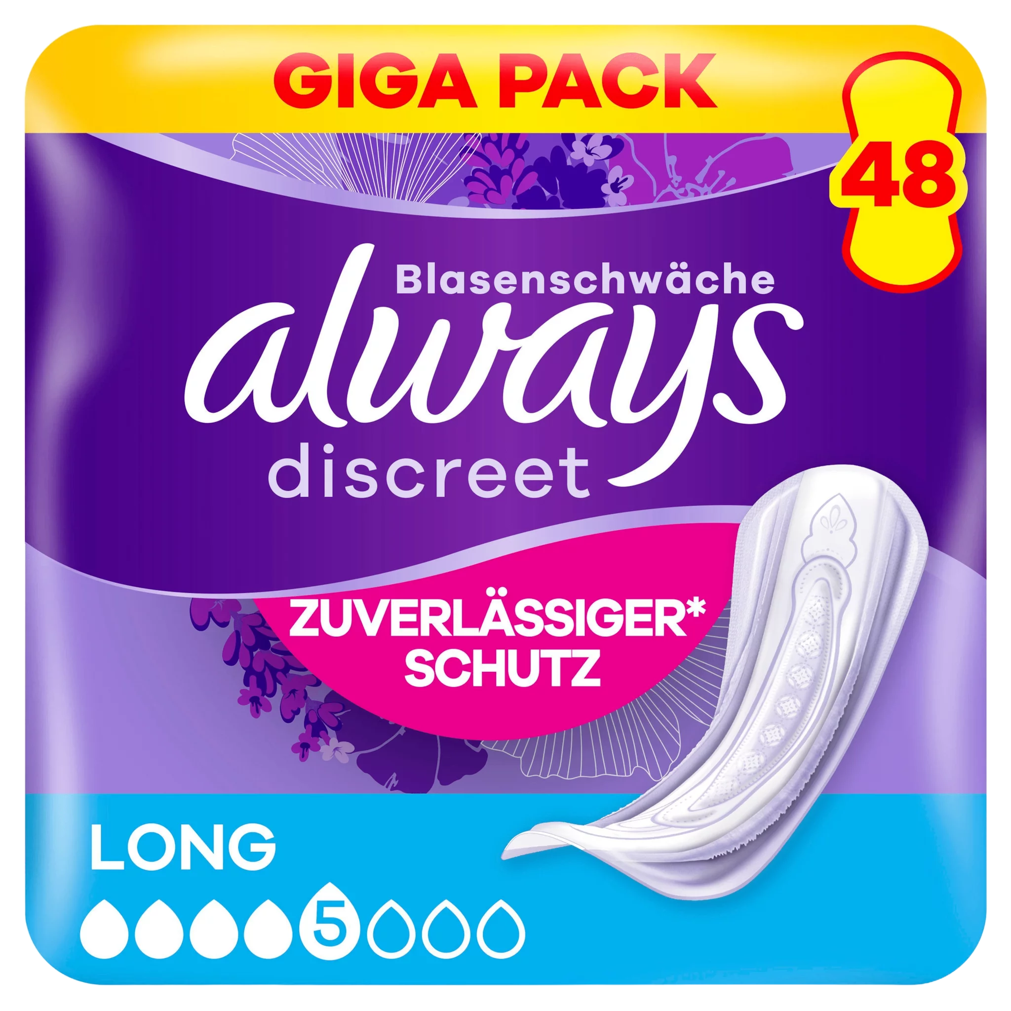 always Discreet Inkontinenz Long Gigapack 48