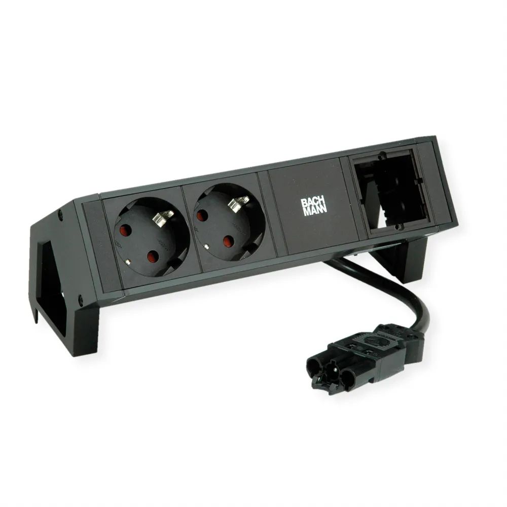 BACHMANN DESK2 2xCEE7/3 1xCM 0,2m GST18 RAL9005