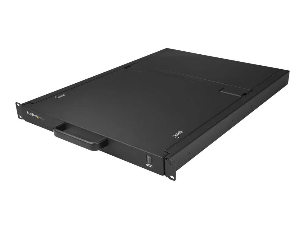 StarTech.com 16 Port Rack KVM Konsole mit 1,8 m Kabeln - US Tastatur(QWERTY), Integrierter KVM Switch mit 19" LCD Monitor - 1HE LCD KVM Konsole - OSD KVM - 50.000 MTBF - USB + VGA(RKCONS1916K) - KVM-Konsole mit KVM-Switch - 16 Anschlüsse - PS/2, USB 