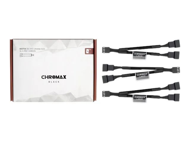 Noctua NA-SYC1 chromax.black - Netzkabel für Lüfter - 4-polig PWM (W)