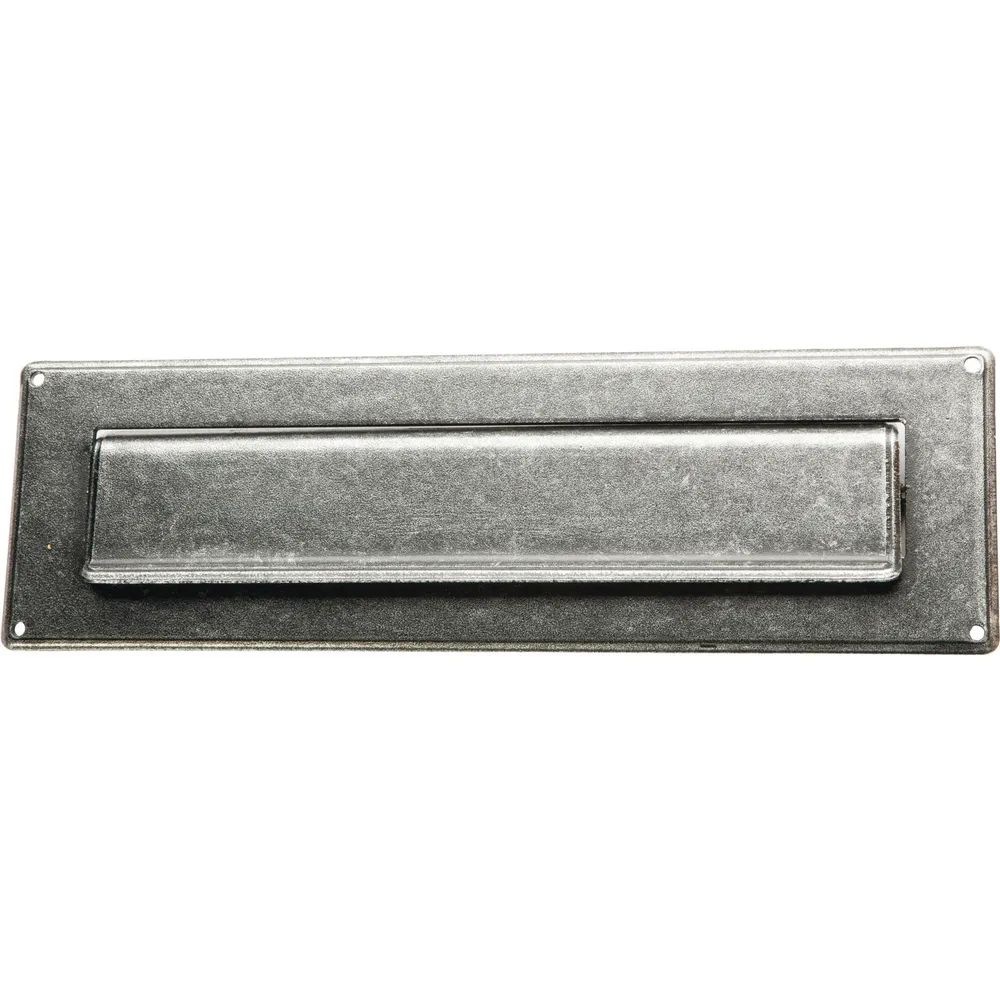 HALCÖ Briefeinwurf 285 x 85 mm, Eisen verzinkt schwarz passiviert