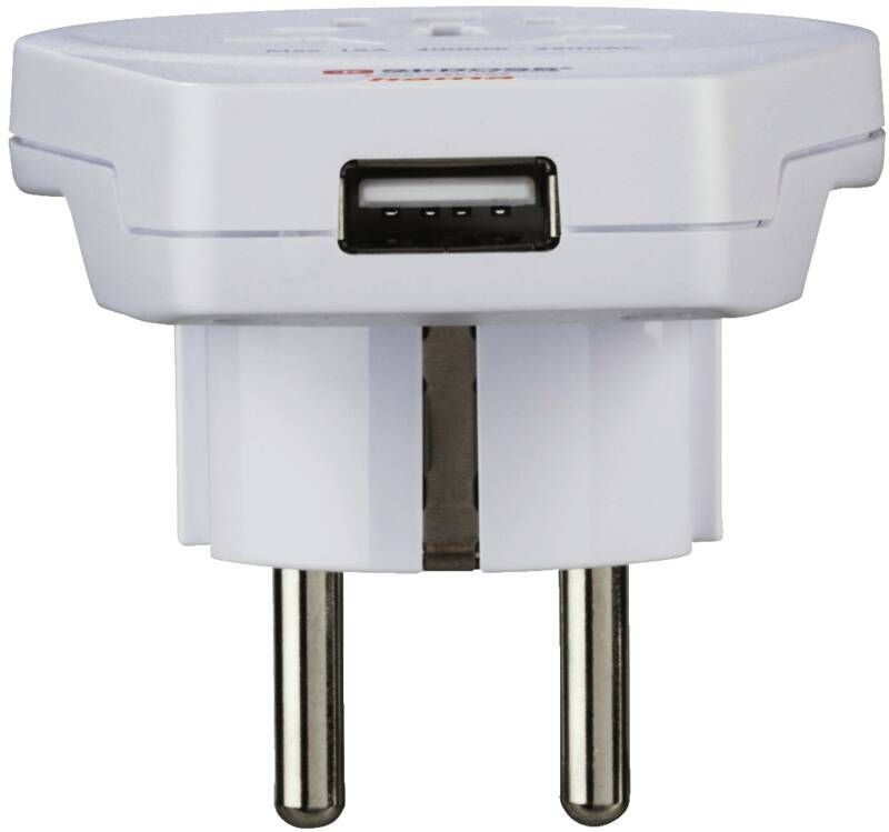 Hama 223475 WELTREISESTECKER WELT-EUROPA USB