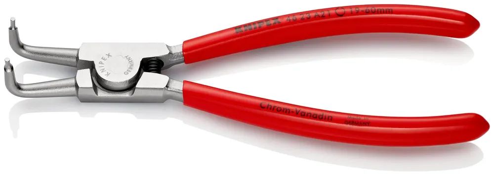 KNIPEX Sicherungsringzange für Außenringe auf Wellen mit Kunststoff überzogen verchromt 170 mm
