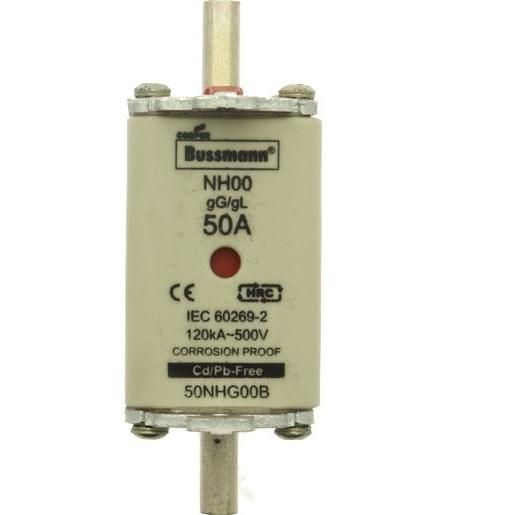 Eaton 50NHG00B NH-Sicherung mit mechanischer Sicherungsanzeige Sicherungsgroesse 00 50 A