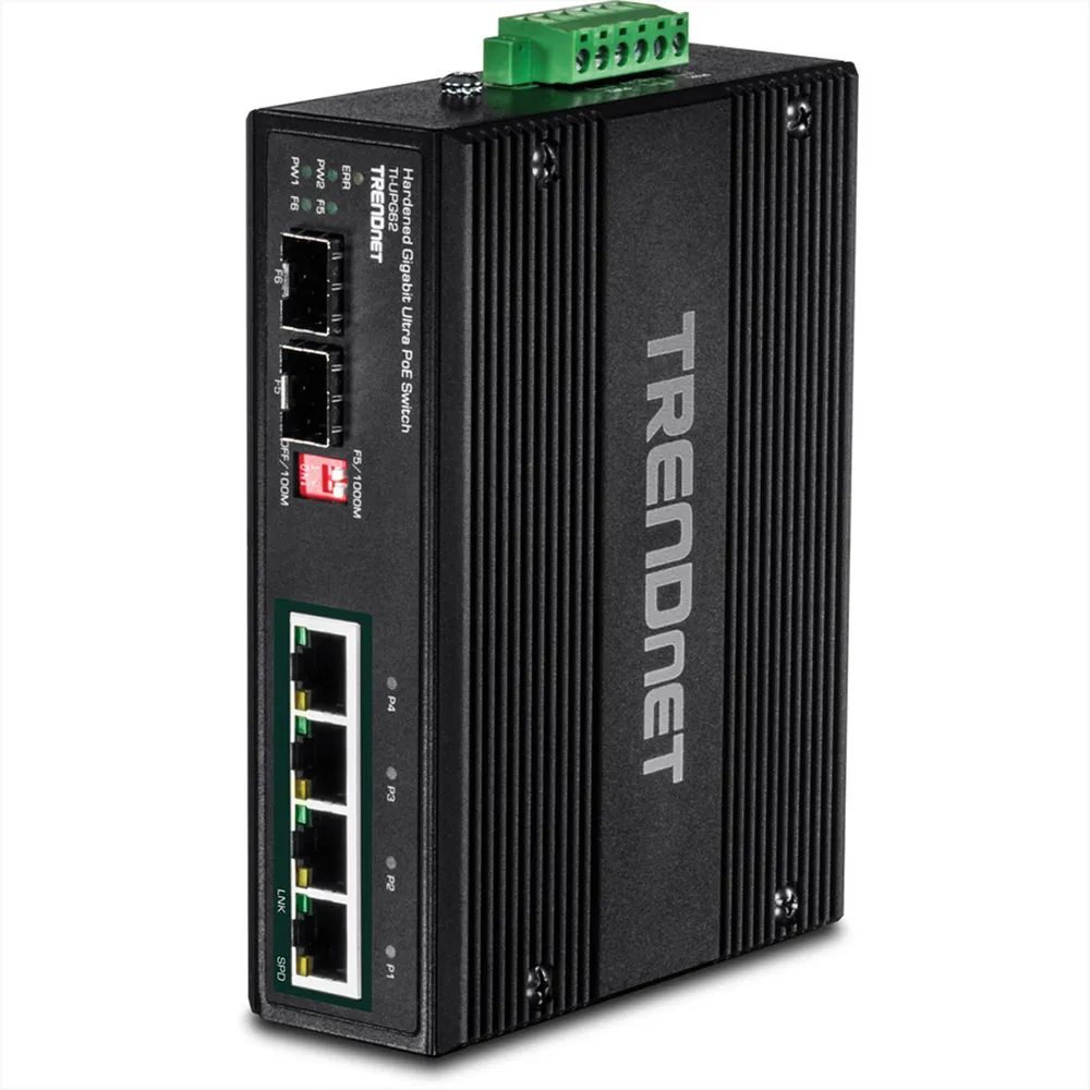 TRENDnet TI-UPG62 - Switch - unmanaged - 4 x 10/100/1000 (PoE+)