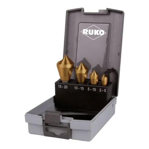 RUKO Querlochsenker-Satz HSS TiN 90 Grad