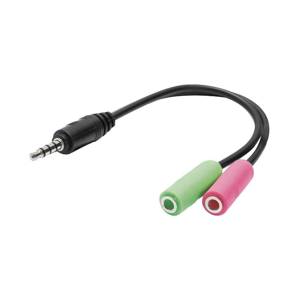 VIVANCO Kopfhörer / Headset Adapter 3,5 mm, 0,1m