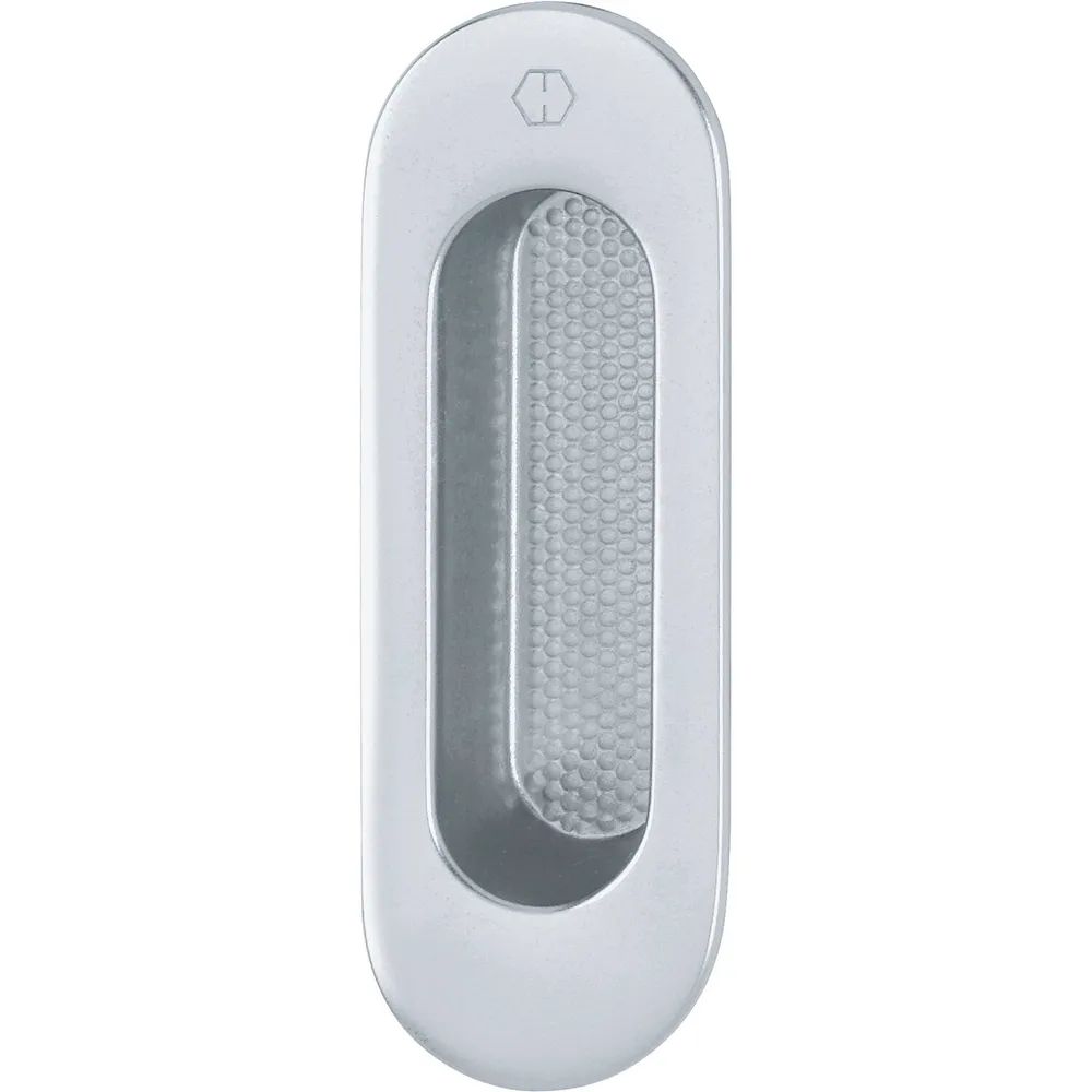 HOPPE Hebeschiebetürmuschel OMEGA außen oval, Aluminium silber eloxiert