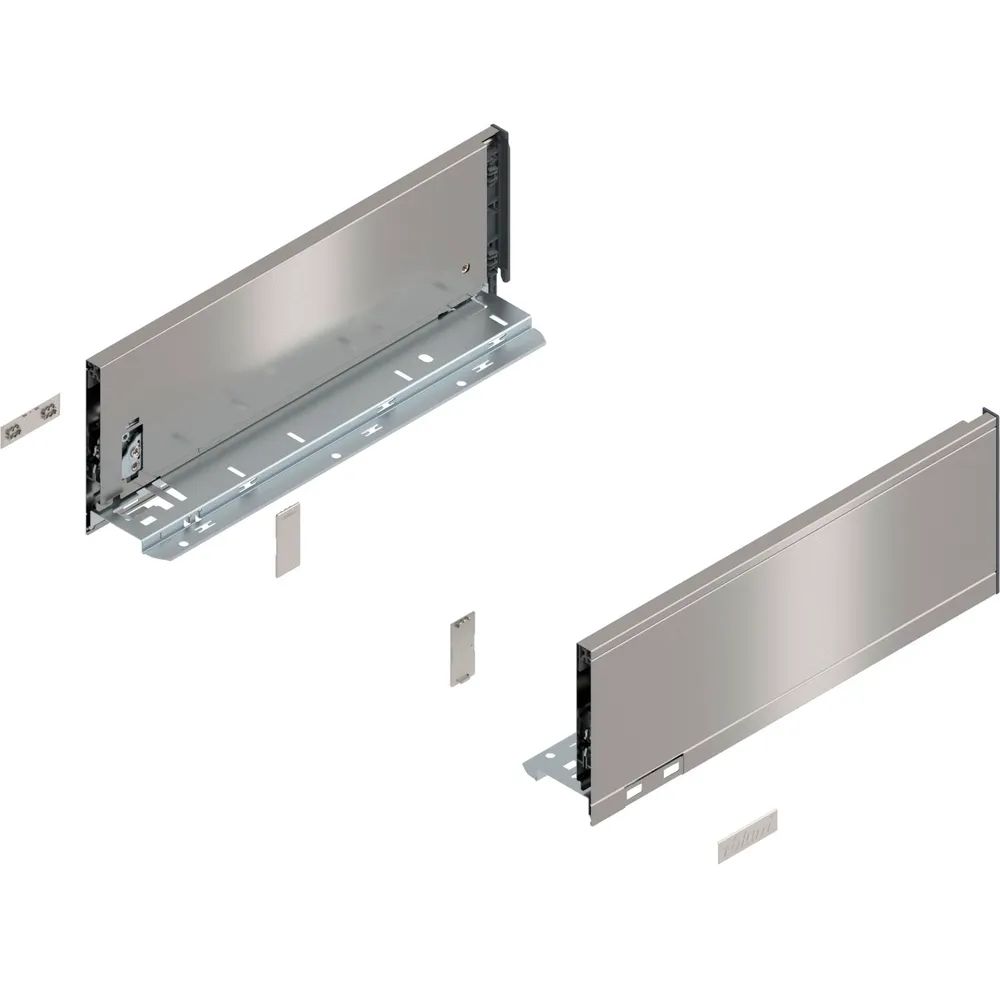 BLUM LEGRABOX pure Zarge Höhe K, NL 350, INOX (Anti-Fingerprint)