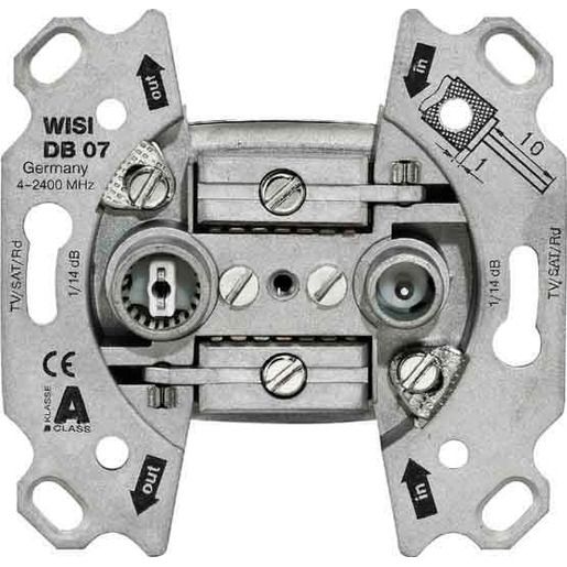 WISI DURCHGANG ANT.STECKDOSE 1/15DB / WISI DB 07 4-2400MHZ DC 001006