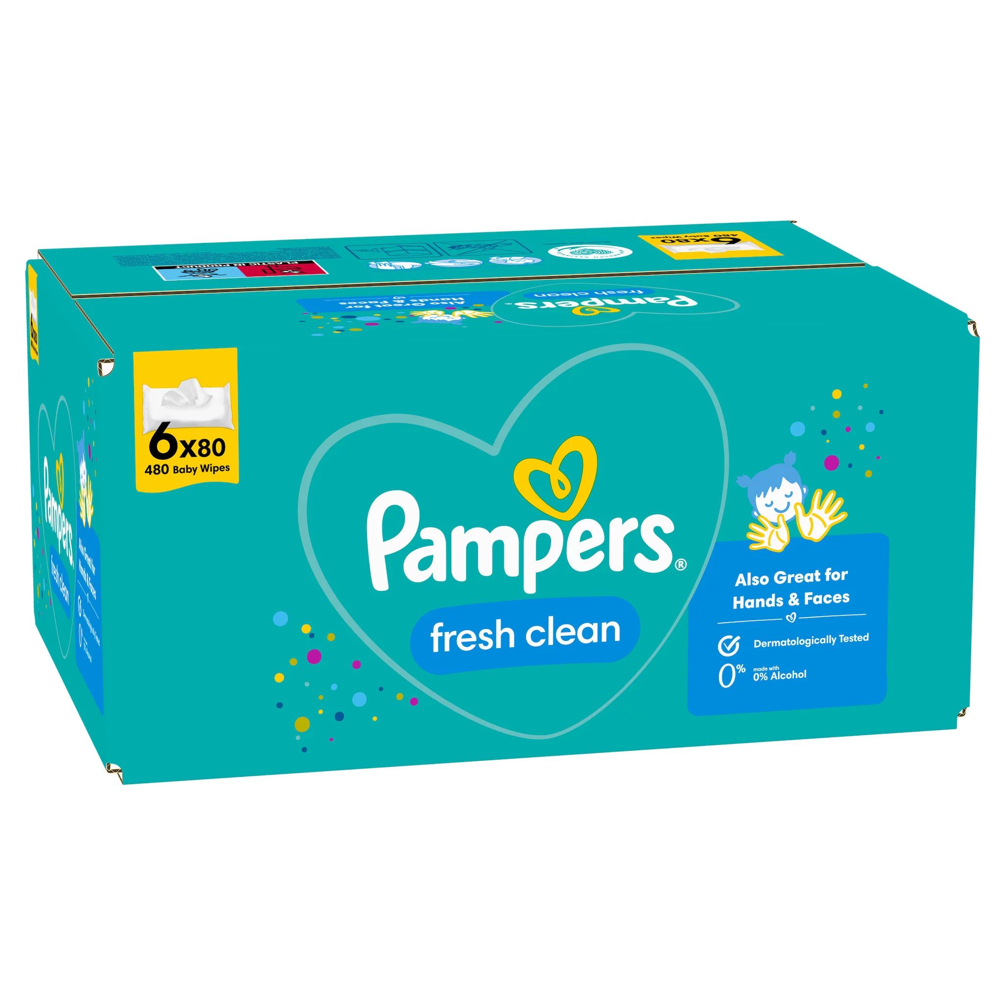 Pampers Feuchte Tücher Fresh Clean 6x80