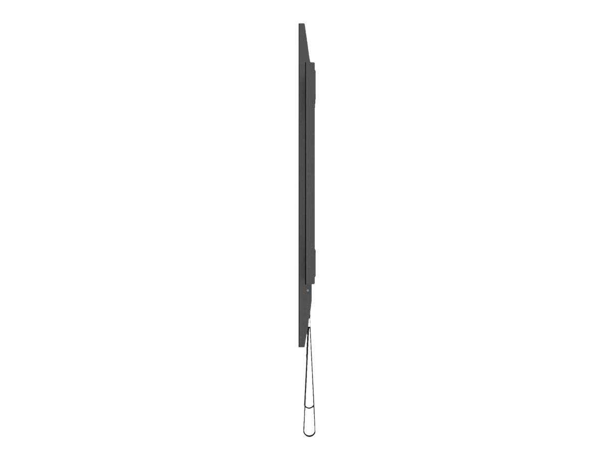 Manhattan TV & Monitor Mount, Wall, Fixed, 1 screen, Screen Sizes: 60-100", Black, VESA 200x200 to 900x600mm, Max 100kg, LFD, Lifetime Warranty - Klammer - Ultra-dünn - für Flachbildschirm - Stahl - Schwarz - Bildschirmgröße: 152.4-254 cm (60"-100")