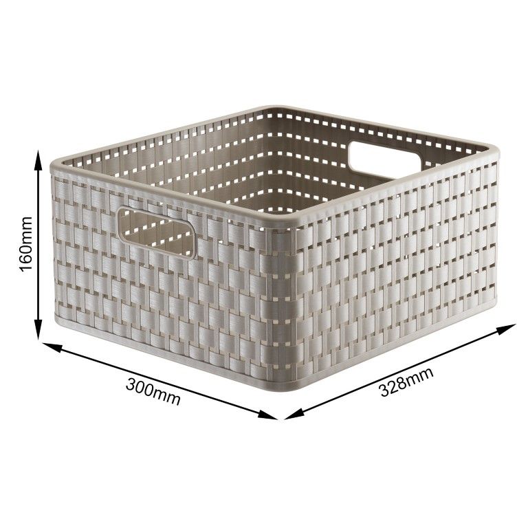 Rotho Korb quadratisch, 14 l COUNTRY