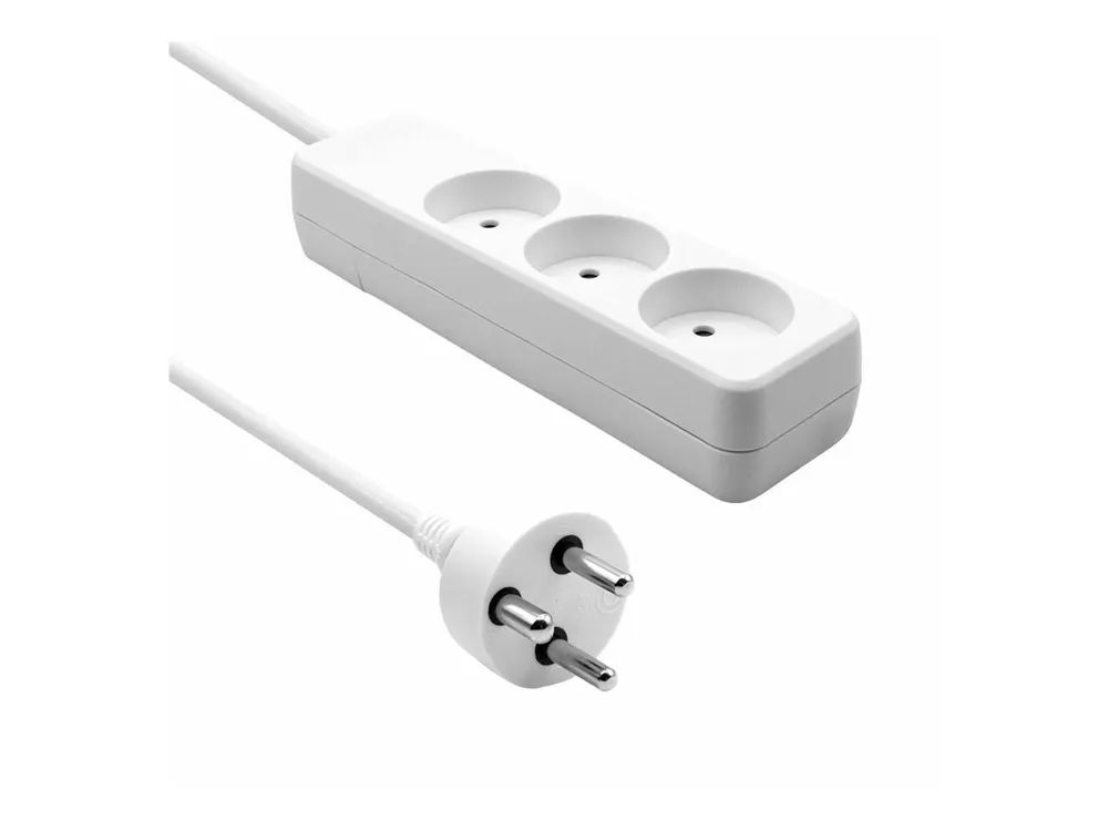 MicroConnect Steckdosenleiste - Eingabe, Eingang Typ K - Ausgangsanschlüsse: 3 (3 x Type K)