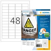 HERMA 9536 - Weiß - Rechteck - A4 - Universal - Polyethylen - Matte
