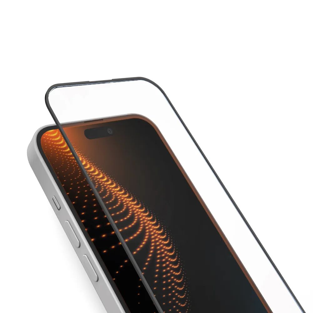 SBS Displayschutzglas D3O Fullscreen mit Applikator für iPhone 15/16