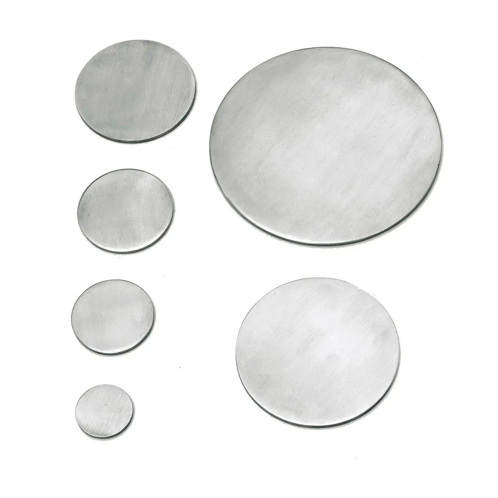 CROSO Ronde ø 120 mm, Materialstärke 6 mm, Edelstahl einseitig geschliffen V2A