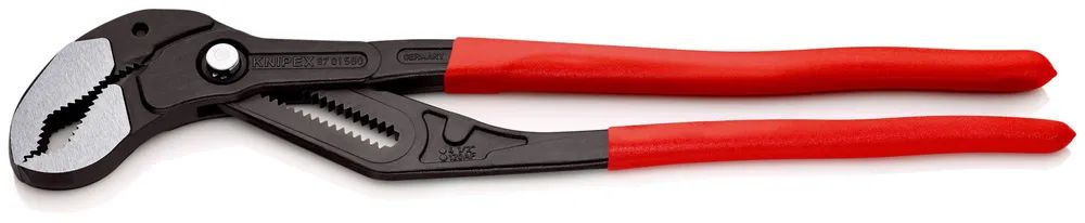KNIPEX Cobra® XXL Rohr- und Wasserpumpenzange mit rutschhemmendem Kunststoff überzogen grau atramentiert 560 mm