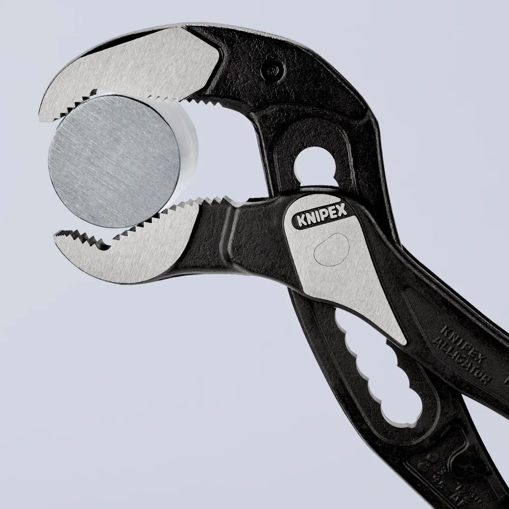 KNIPEX Alligator® XL Rohr- und Wasserpumpenzange mit rutschhemmendem Kunststoff überzogen schwarz atramentiert 400 mm