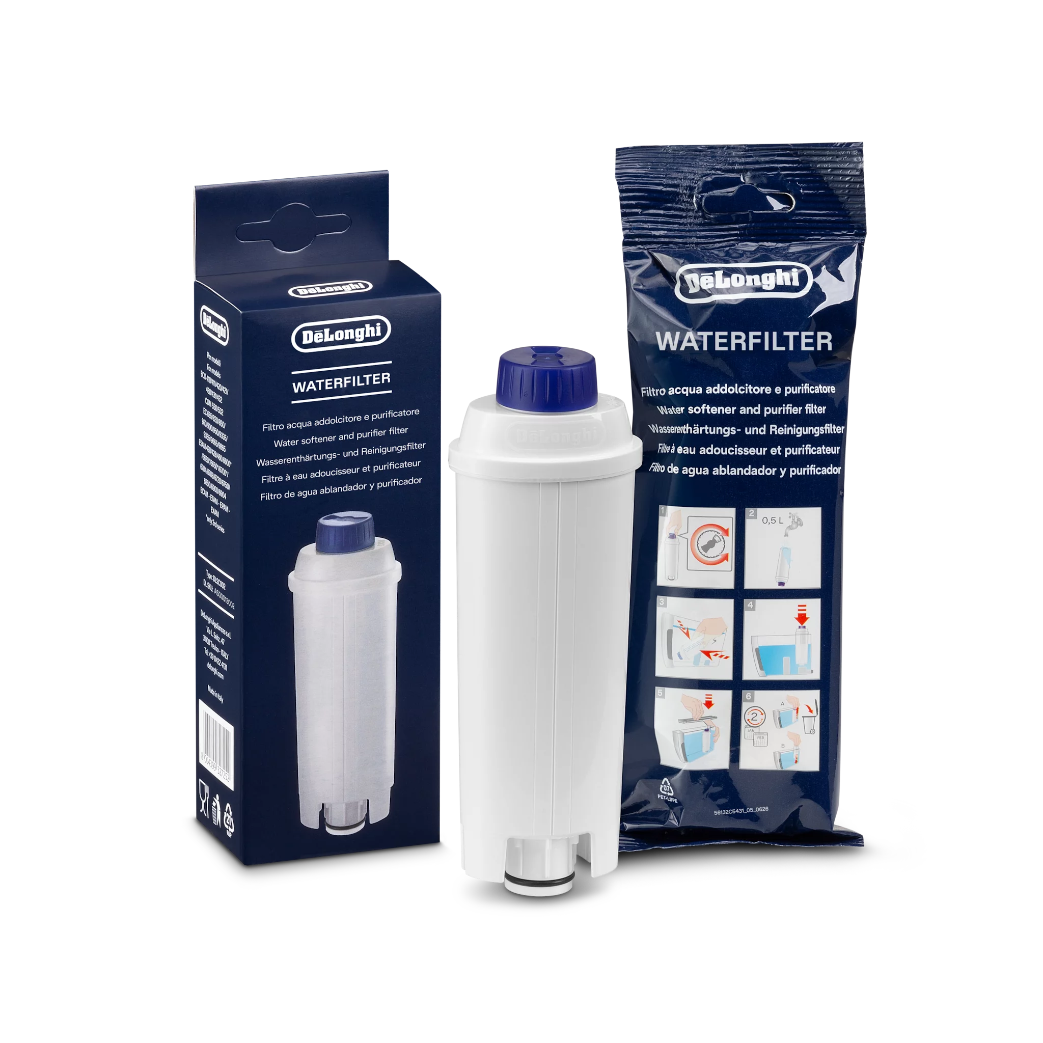 De'Longhi DLSC002 Wasserfilter, Enthärter und Reiniger