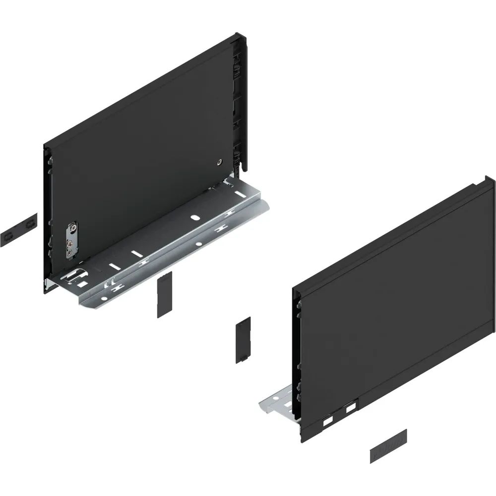 BLUM LEGRABOX pure Zarge Höhe C, NL 270, Carbonschwarz-matt