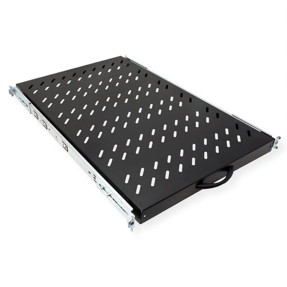 VALUE 19-Zoll-Fachboden ausziehbar, 420 x 700 mm, 25kg Traglast