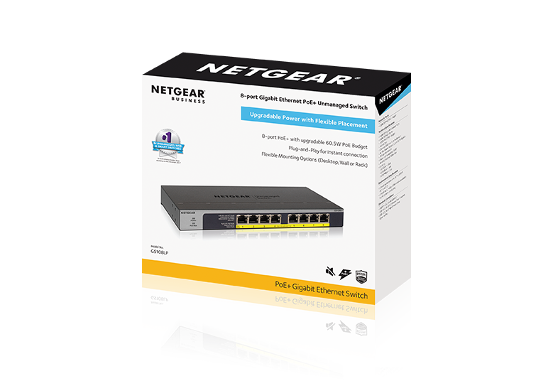 Netgear GS108LP - Switch - 8 x 10/100/1000 (PoE+)
