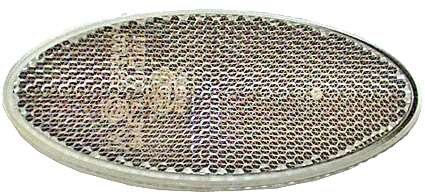 Hella Rückstrahler oval weiß selbstklebend