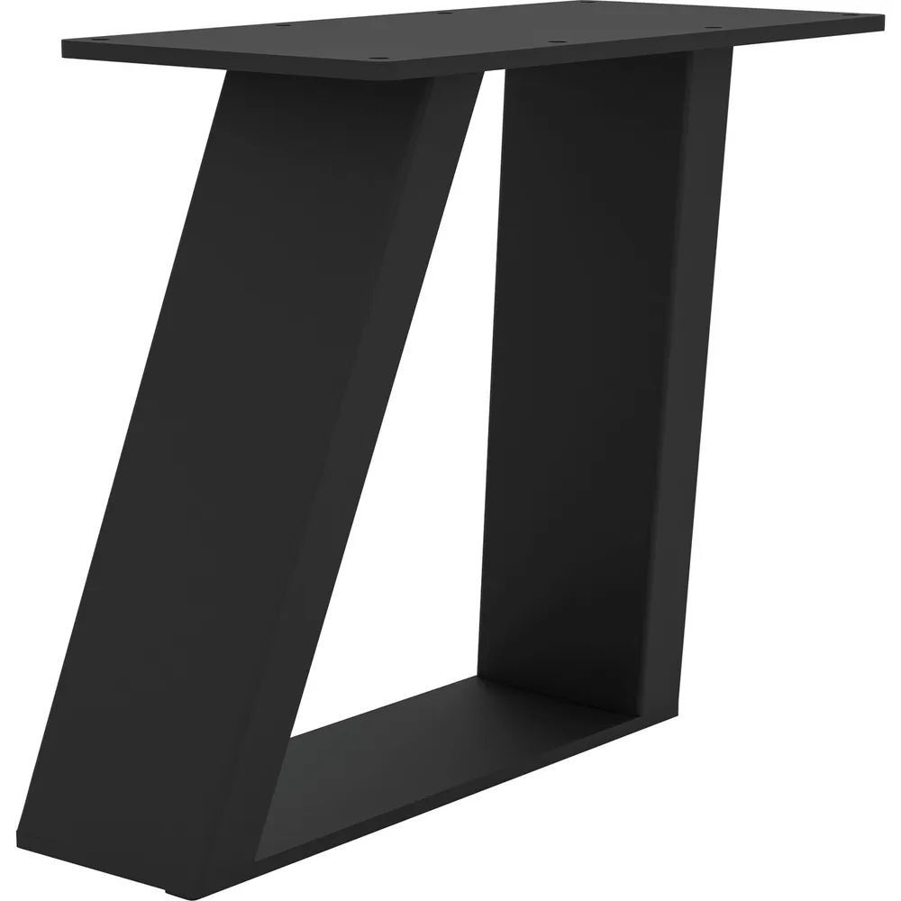 Edi Light GmbH  Bankkufe Etsi Trapez, Breite 400 mm, Stahl schwarz strukturiert