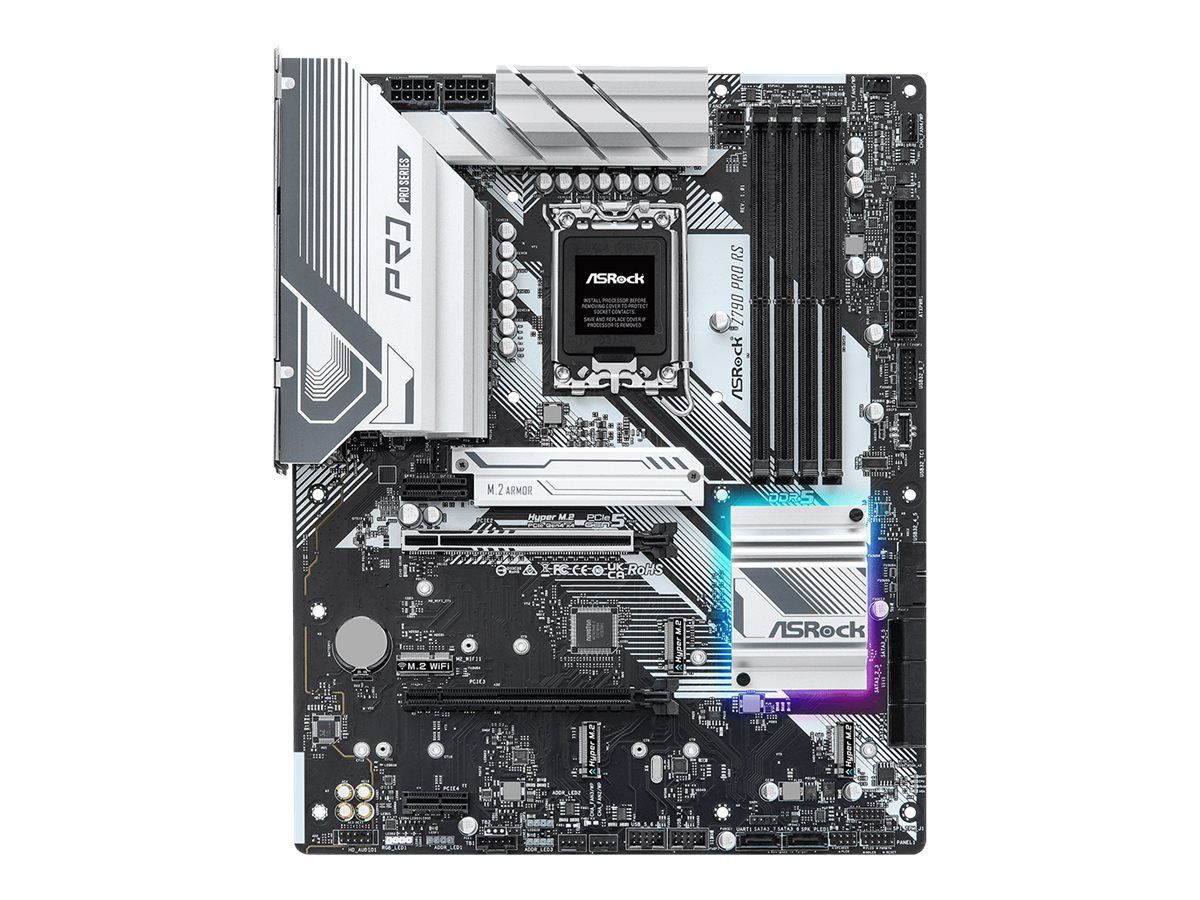 ASRock Z790 Pro RS - Motherboard - ATX - LGA1700-Sockel - Z790 Chipsatz - USB 3.2 Gen 2, USB 3.2 Gen 1, USB-C 3.2 Gen 2x2, USB-C Gen2 - 2.5 Gigabit LAN - Onboard-Grafik (CPU erforderlich)