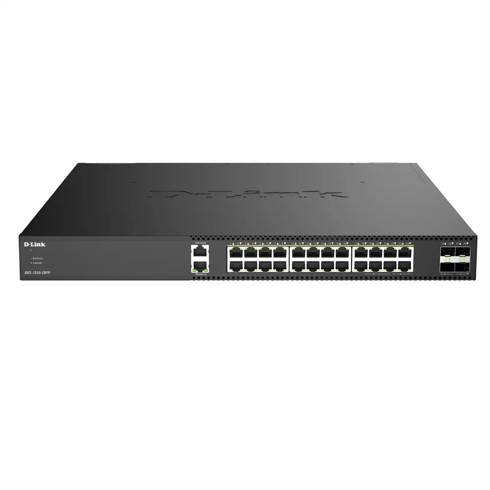 D-Link DXS-1250-28YP/E Switch Smart Multi-Gigabit PoE++ 4 x 25G SFP28 - Switch - 10 Gbps