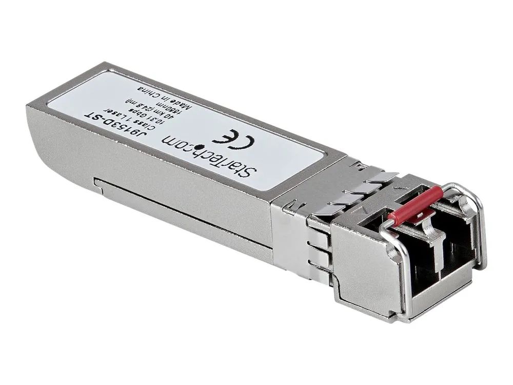 StarTech.com J9153D-ST Transceiver Modul (SFP+ Module, 10GBase-ER HP kompatibel, Glasfaser, 1550nm, LC Single Mode mit DDM)