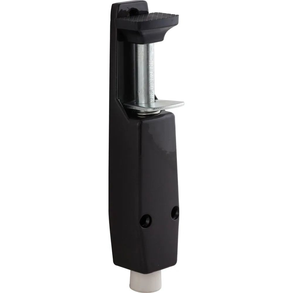 DENI Türfeststeller 3834 Hub 30 mm, 40x190 mm, Zinkdruckguss dunkelbraun RAL8019