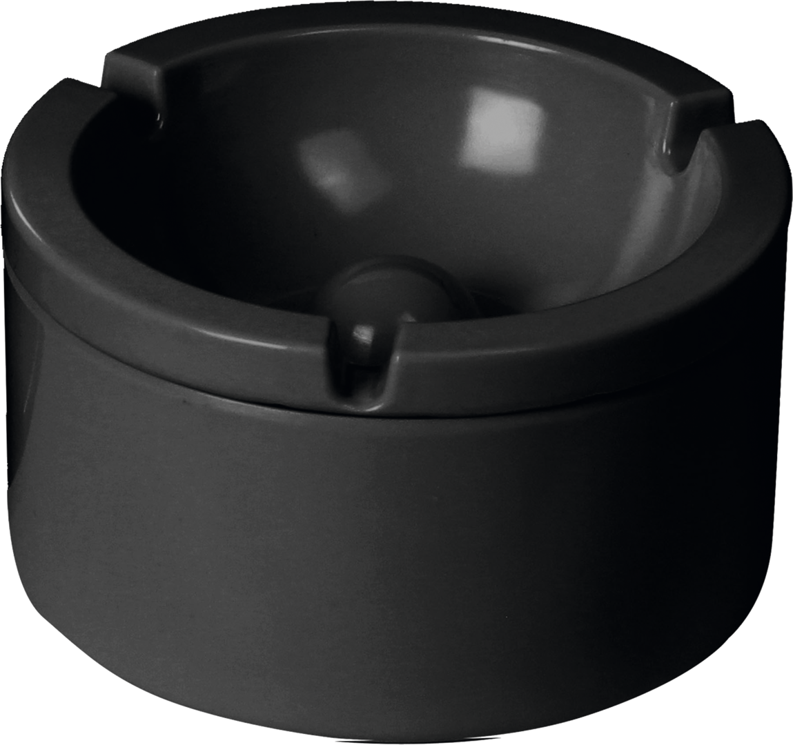 Brunner Aschenbecher schwarz