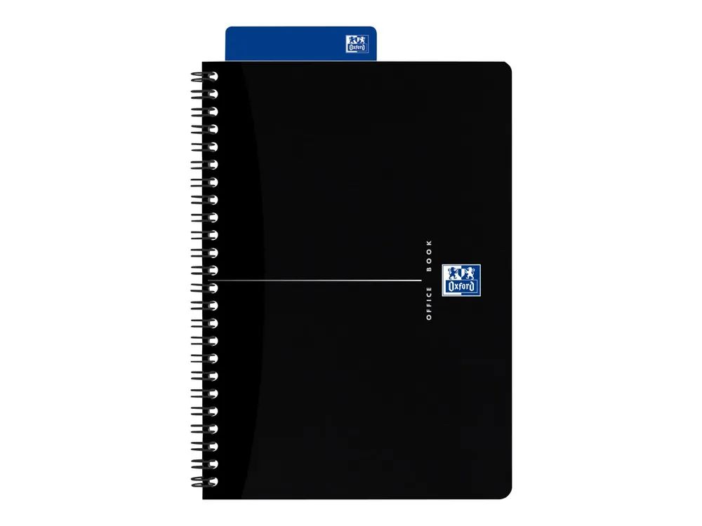 Hamelin Oxford Office BLACK & BLUE - Spiralbuch - drahtkammgebunden - A5 (148 x 210 mm)