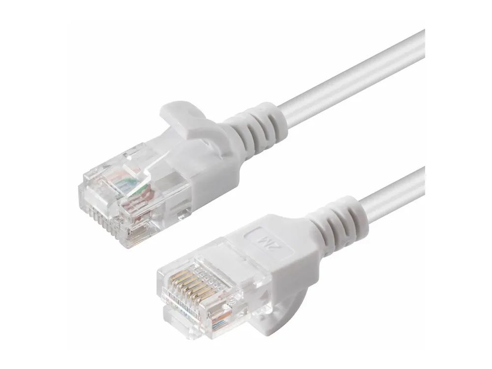 MicroConnect V-UTP6005W-SLIM - 0,5 m - Cat6 - U/UTP (UTP) - RJ-45 - RJ-45 - Weiß