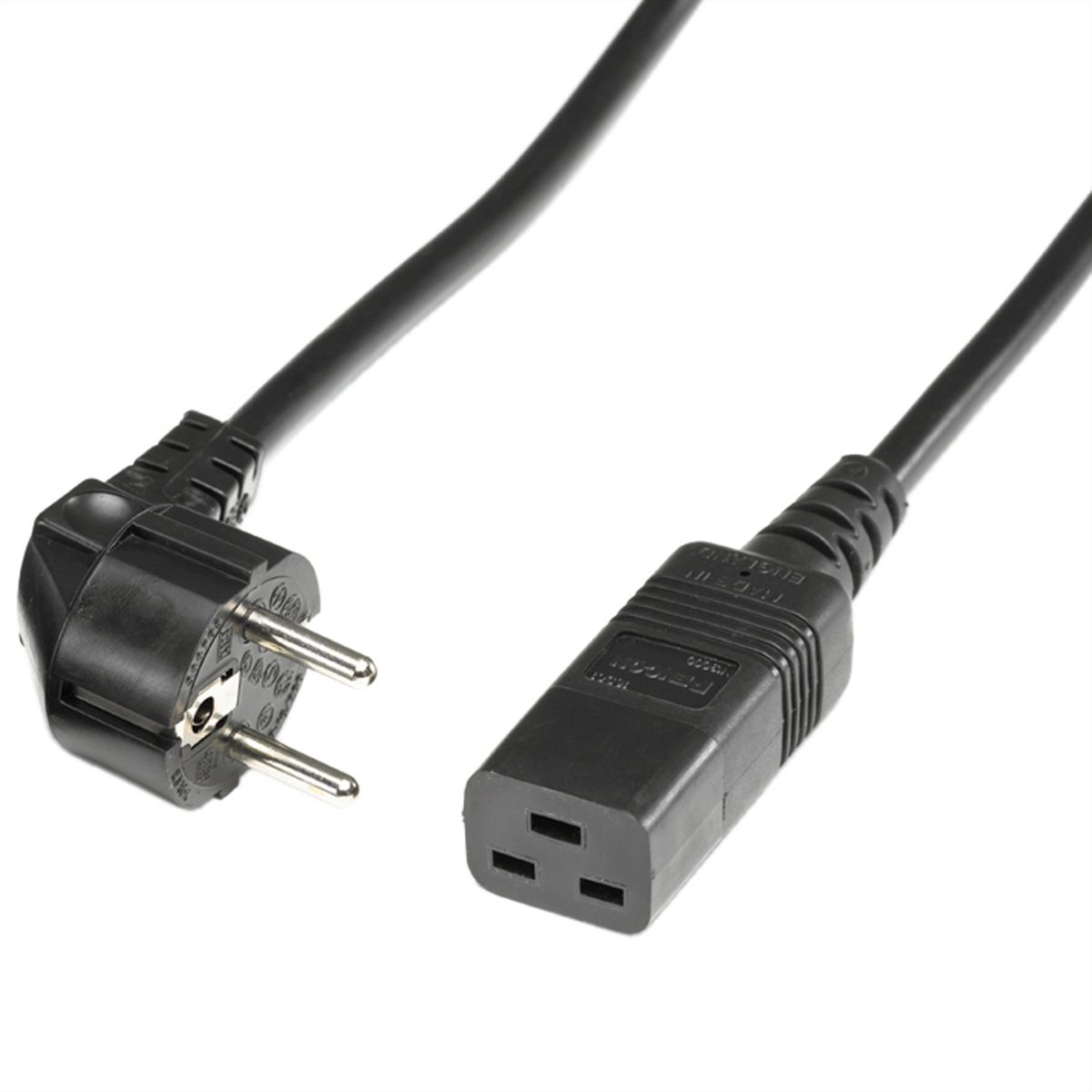 Bachmann Stromkabel - IEC 60320 C19 - 3 m - geformt