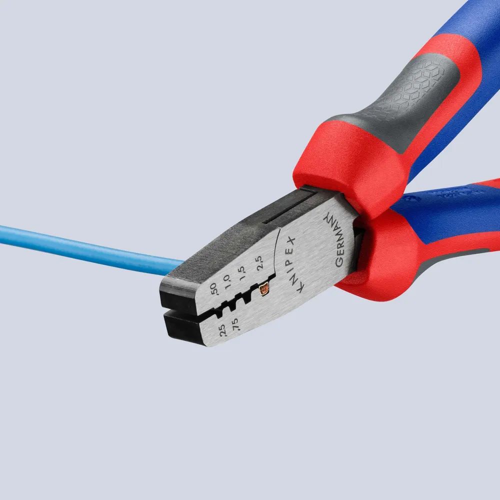 KNIPEX Crimpzange für Aderendhülsen mit Comfort-Griffen 145 mm