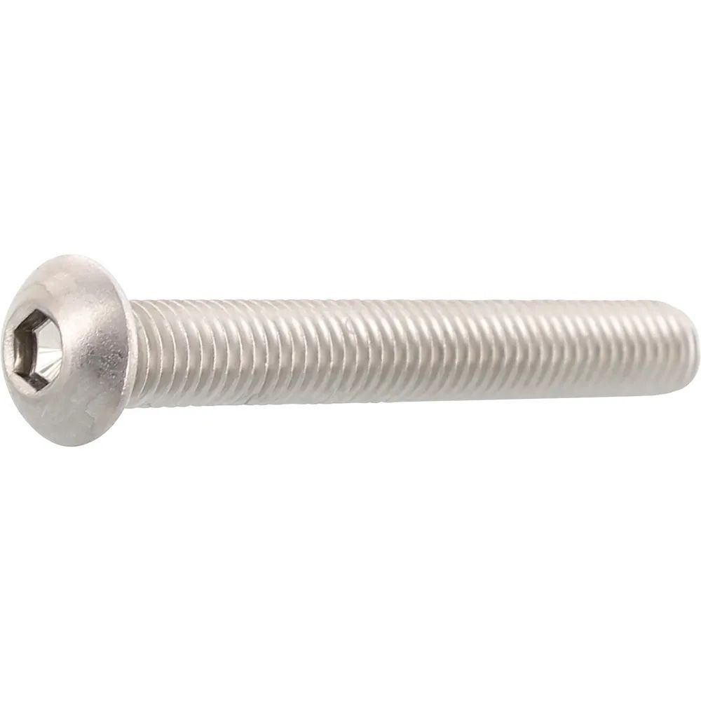 Halfmann Schrauben GmbH  ISO7380-1 M 5x 6 Edelstahl A2-070 Linsenschraube mit Innensechskant