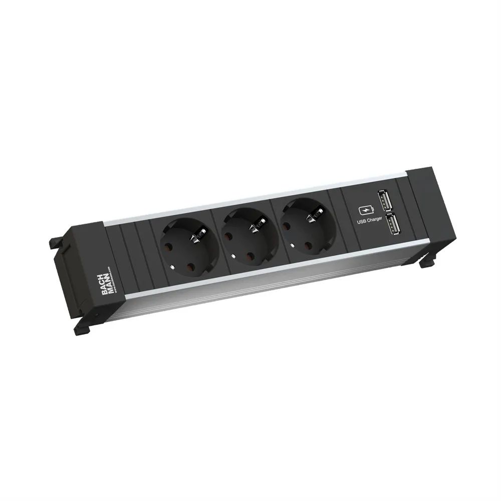 BACHMANN POWER FRAME Medium 3x Schutzkontakt 1xUSB Charger