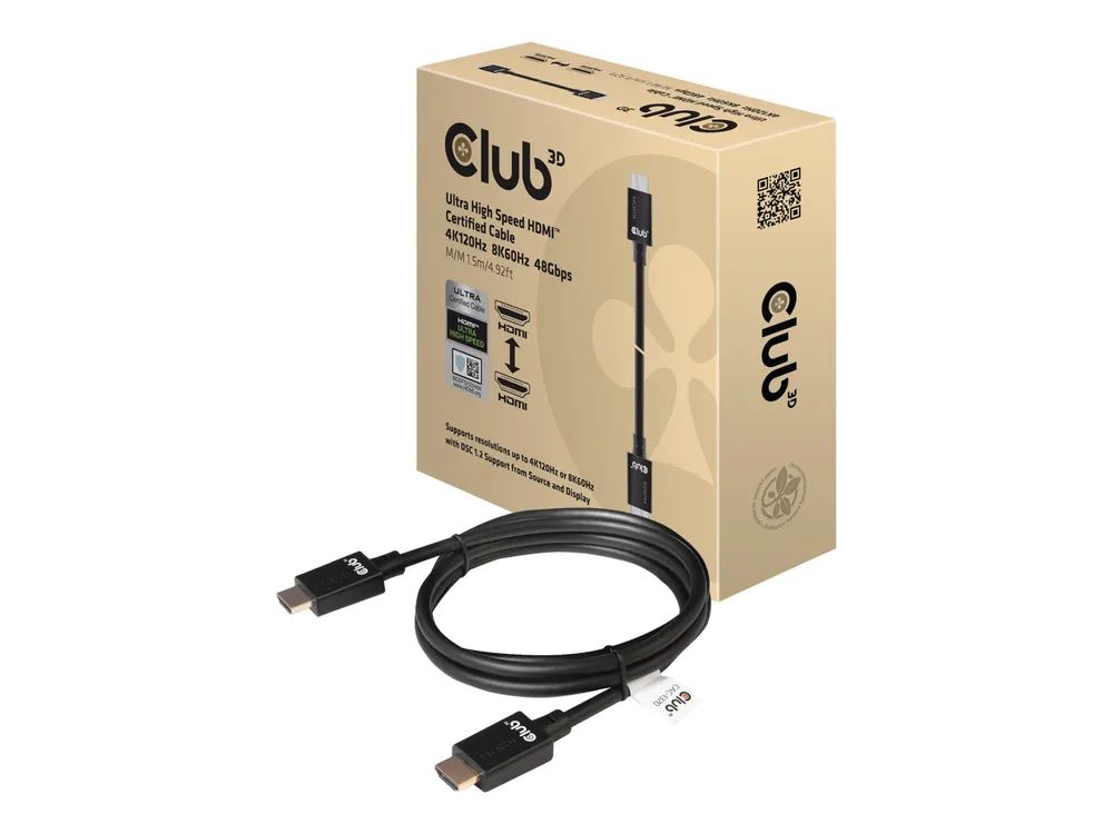 Club 3D Ultra High Speed - HDMI-Kabel - HDMI männlich zu HDMI männlich