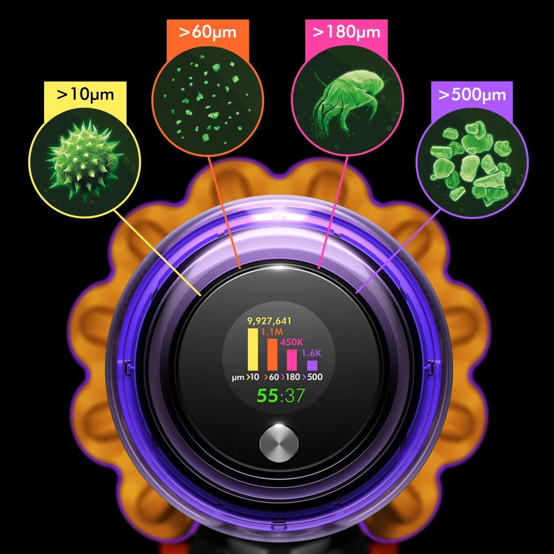 Dyson SV47 V15 Detect , Fluffy, Blau/ Nickel